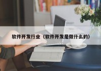 软件开发行业（软件开发是做什么的）