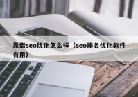 靠谱seo优化怎么样（seo排名优化软件有用）